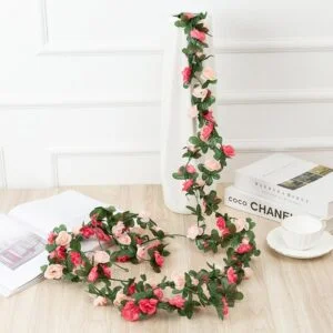 Guirlande Rose Artificielle Rose
