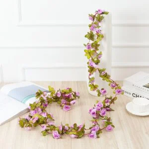Guirlande Rose Artificielle Violet Clair