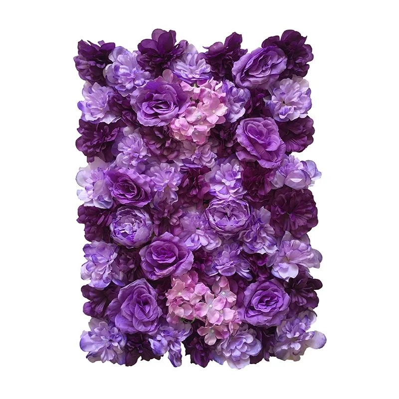 Mur De Roses Artificielles En Plastique