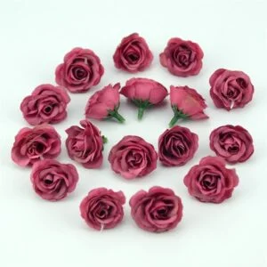 Tête Rose Rouge Artificielle