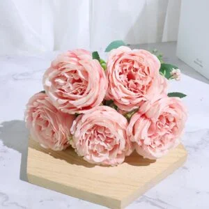 Bouquet Pivoine Rose Artificielle