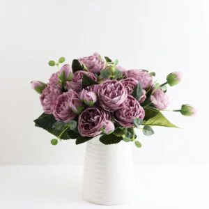 Fleurs Artificielle Rose Violet