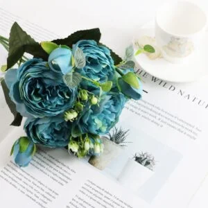 Rose Artificielle Bleu