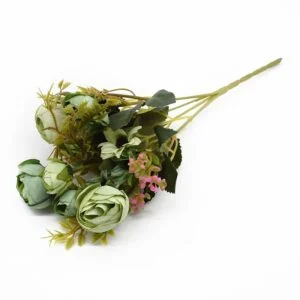Rose Artificielle Verte
