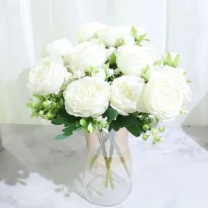 Rose Blanche Artificielle Pas Cher
