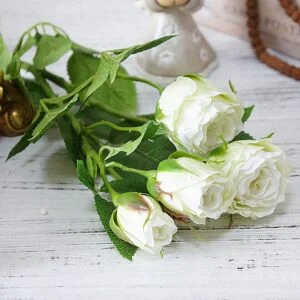 Rose Artificielle Blanche Mariage